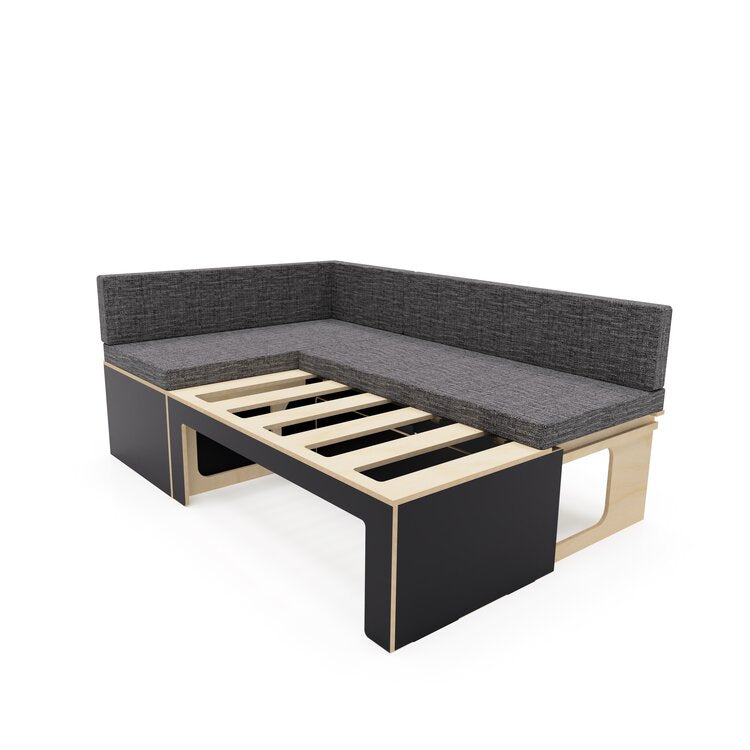 Low Height Laminated L Shaped Universal Bed